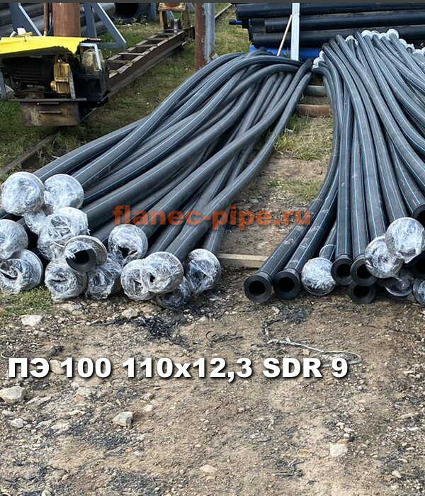 Труба ПЭ 100 110x12.3 мм SDR 9 в Красноярске