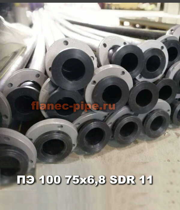 Труба ПЭ 100 75x6,8 мм SDR 9 в Красноярске